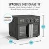 image:imageMartha Stewart French Door Air Fryer Toaster Oven Combo 34QT Countertop Convection 12in1 Bake Broil Roast Fits 12 PizzaDehydrate5 Accessories Air Fry Basket Stainless Steel Linen CreamCaviar Gray